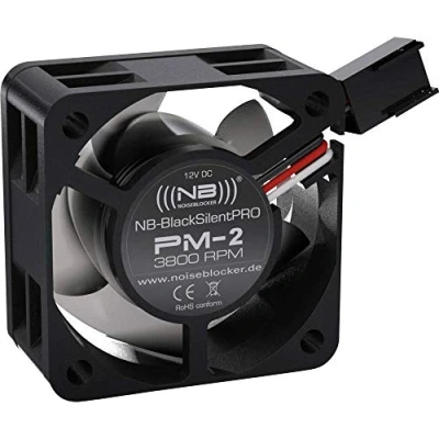 Afbeelding van NoiseBlocker BlackSilent Pro PC ventilator Zwart (b x h d) 40 20 mm