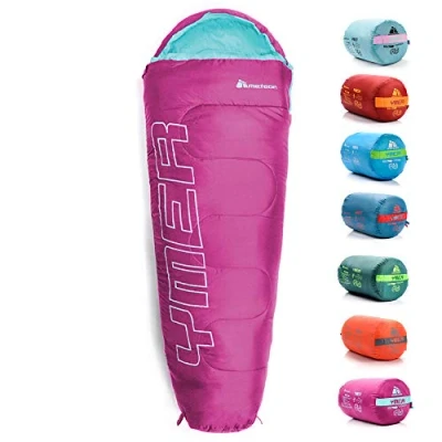 Afbeelding van Meteor Ymer Slaapzak mintkleurig/fuchsia, lichtgewicht, comfortabel