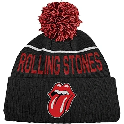 Afbeelding van The Rolling Stones Classic Tongue Beanie Muts Zwart