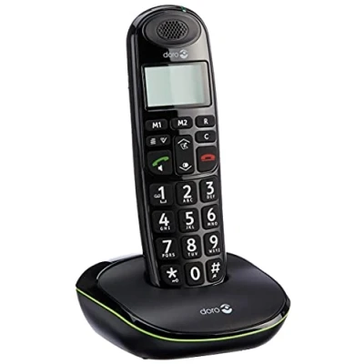 Image de Doro PhoneEasy 100w Identification de l&#039;appelant Noir