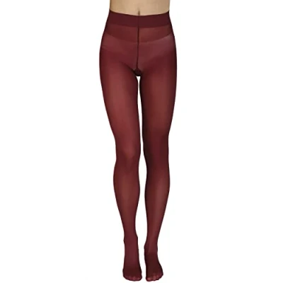Afbeelding van Annes styling Zarra Classic panty voor dames, microvezel, semi ondoorzichtig, 40 denier, Bordeaux