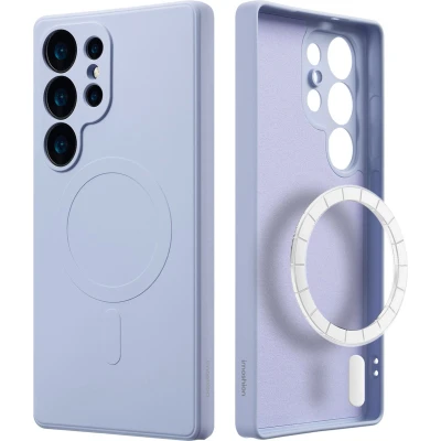 Afbeelding van imoshion Hoesje Geschikt voor Samsung Galaxy S25 Ultra Siliconen Color Backcover MagSafe Lila