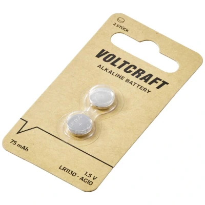 Afbeelding van VOLTCRAFT Knoopcel LR1130 1.5 V 2 stuk(s) 75 mAh Alkaline