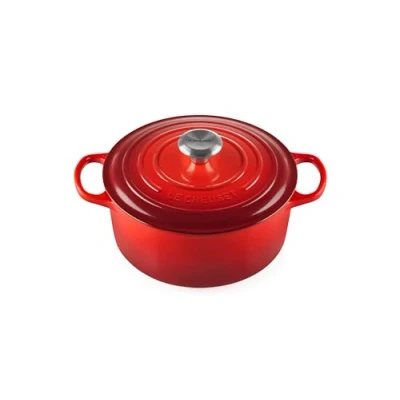 Image de LeCreuset Rôti / Faitout Signature rond Rouge cerise 24cm 4,2l