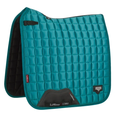 Image de LeMieux Tapis de Selle Dressage Loire Classic Satin Square Peacock Green L (Full)