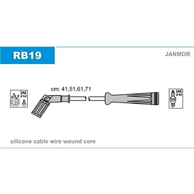 Afbeelding van JANMOR RB19 Bougiekabelset