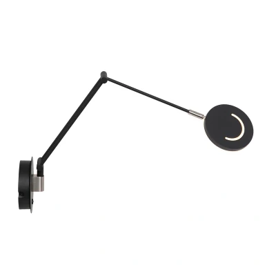 Afbeelding van Steinhauer wandlamp Soleil zwart metaal 3259ZW