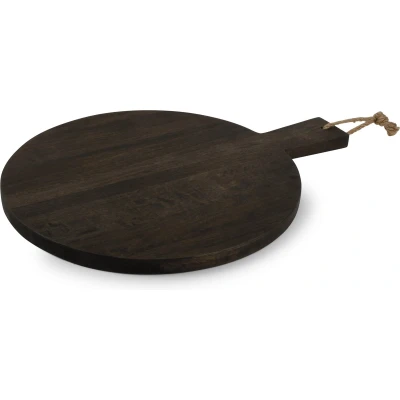 Afbeelding van S&amp;P Serveerplank 48x37cm rond hout Ancient