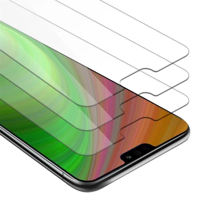 Afbeelding van Cadorabo 3x Screenprotector geschikt voor Honor 8X Beschermende Pantser Film in KRISTALHELDER Getemperd (Tempered) Display beschermend glas 9H hardheid met 3D Touch
