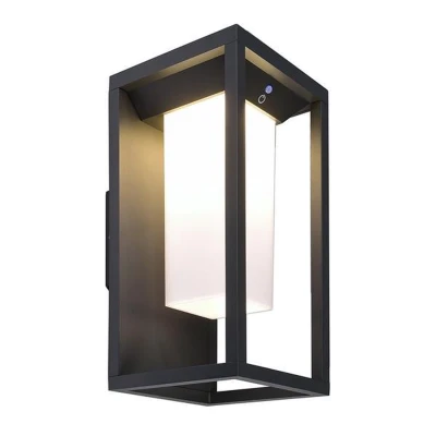 Afbeelding van Deko Light Samas Solar 731122 Wandlamp op zonne energie 2.2 W Warmwit Donkergrijs