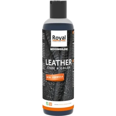 Afbeelding van royal furniture care leather color 250ml, zwart