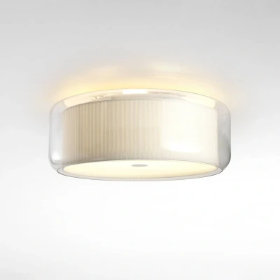 Afbeelding van Marset Mercer C plafondlamp Ø44 naturel katoen