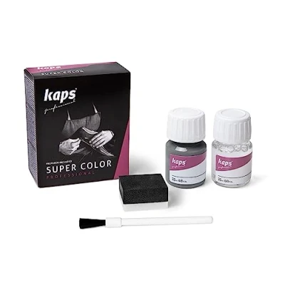Afbeelding van Kaps super color leer &amp; kunstleer verf inc.cleaner (114) Licht Grijs 25ml