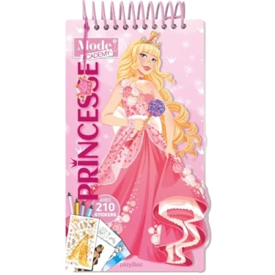 Afbeelding van CARNET CREATIF MODE ACADEMY PRINCESSES (+ BRACELET)