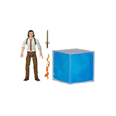 Afbeelding van Hasbro Avengers Marvel Legends Tesserakt elektronisch rollenspeelgoed met lichteffecten Studios Loki verzamelfiguur