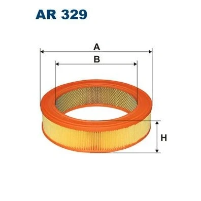 Afbeelding van FILTRON AR 329 Luchtfilter 61 260 Filter insert HYUNDAI: Pony Hatchback, MITSUBISHI: COLT 3, 2, 1