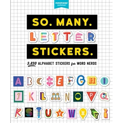 Afbeelding van So. Many. Letter Stickers.