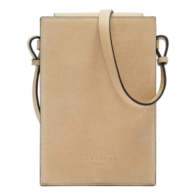 Afbeelding van LIEBESKIND BERLIN Leren Schoudertas mobiele telefoon Hilla Nubuk Mobile Pouch Beige