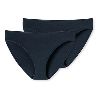 Afbeelding van UNCOVER by Schiesser Tai slip set van 2 donkerblauw Dames Onderbroek