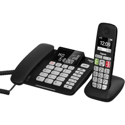 Image de Pack Téléphone filaire Gigaset DL780 Plus Noir + Combiné sans fil