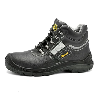 Afbeelding van veiligheidsschoenen voor dames en heren, militair, H 9438, licht comfortabel, veiligheidslaarzen werk op hoge bouwplaats, S3 stalen neus, Reflecterend zwart.