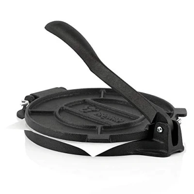 Afbeelding van BBQ Toro Tortillapers, gietijzer, voor zelfgemaakte tortilla‘s, diameter 20 cm