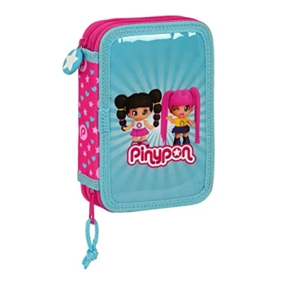 Afbeelding van Dubbele etui Pinypon Blauw Roze 12.5 x 19.5 4 cm (28 pcs)