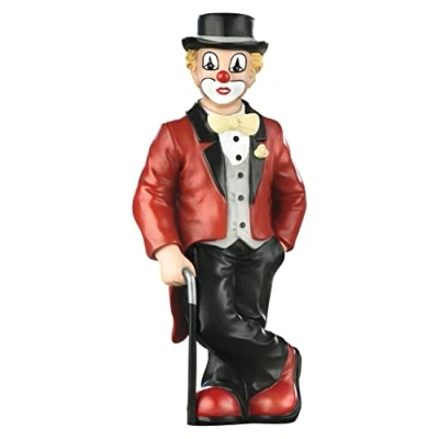 Afbeelding van Gilde Clown Kleine decoratieve figuur en verzamelobject de Pfiffikus in hoogwaardige geschenkdoos, accessoires, handgemaakt, hoogte 15 cm
