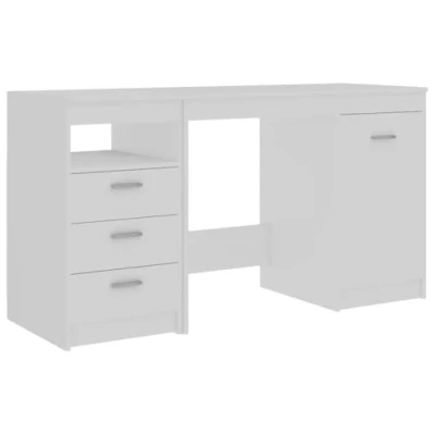 Image de Bureau blanc 140x50x76 cm aggloméré
