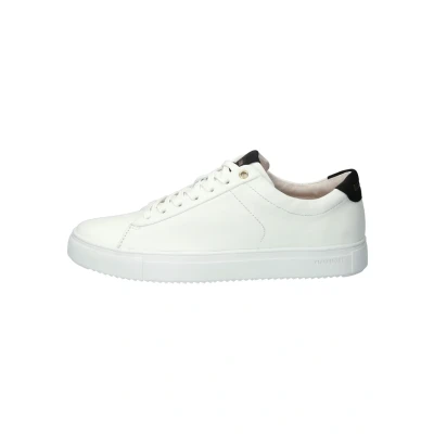 Afbeelding van Blackstone RM50 Sneakers laag, Heren, Maat: 41, White black Leer