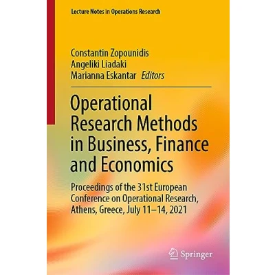 Afbeelding van Lecture Notes in Operations Research Operational Methods Business, Finance and Economics