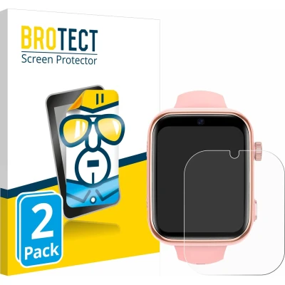 Afbeelding van BROTECT Screenprotector voor Akumaka 4G Kids Smartwatch Folie Beschermfolie transparant (2 Stuks)