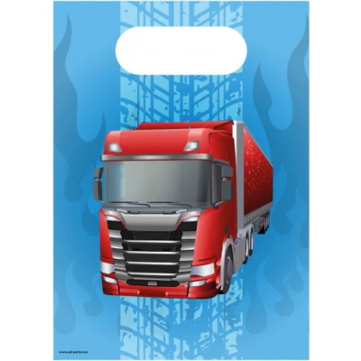 Afbeelding van Trucks Traktatiezakjes 6 stuks