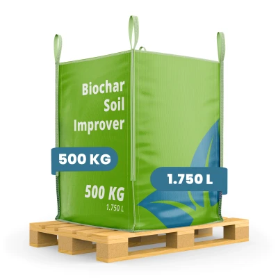 Afbeelding van Organifer Biochar Plantaardige Houtskool Bodemverbeteraar (500 kg 1750 L) Organische Bodemverrijker