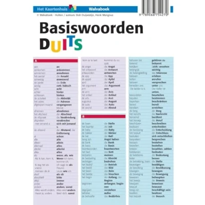 Afbeelding van Taalkaarten Walvaboek Basiswoorden Duits