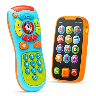 Afbeelding van JOYIN Leren op afstand en telefoonset met muziek, plezier, smartphone speelgoed voor baby&#039;s, kinderen, jongens of meisjes, verjaardagscadeaus, kerstcadeaus