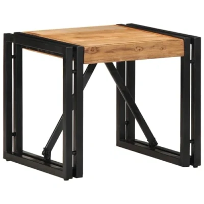 Afbeelding van vidaXL Salontafel 40x40x35 cm massief acaciahout