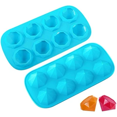 Afbeelding van Webake Set van 2 siliconen ijsblokjesvormen 3,5 cm Voor cocktails, whisky, water, frisdrank, fruit, pudding
