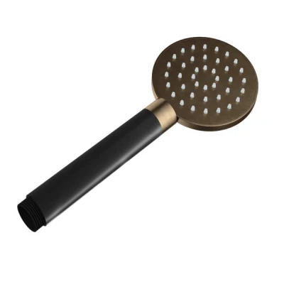 Afbeelding van HotBath Cobber Handdouche 9cm 1 stand messing verouderd verweerd