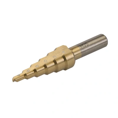 Afbeelding van Silverline Titanium geplateerde HSS trappenboor 4 14 mm