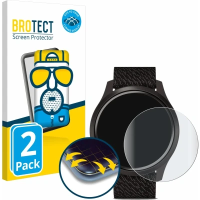 Afbeelding van BROTECT Screenprotector voor Garmin vivomove Style (42 mm) Folie Beschermfolie matte volledig dekking (2 Stuks)