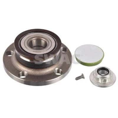 Afbeelding van SWAG 33 10 0217 Wiellagerset Achteras Met asmoer vetkap 72 Haakse kogellager SEAT: Toledo 4, SKODA: Roomster