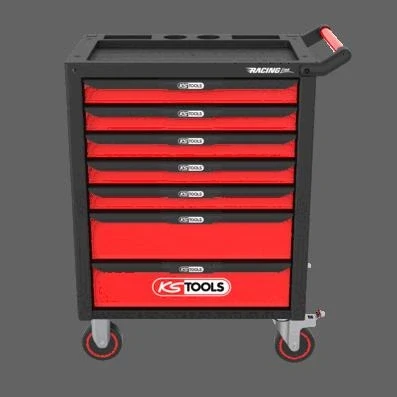 Afbeelding van KS Tools 826.7515 Werkplaatswagen Plaatstaal Kleur (specifiek): Zwart, Rood