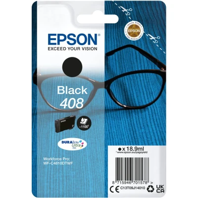 Afbeelding van Epson 408 (C13T09J14010) Inktcartridge Zwart
