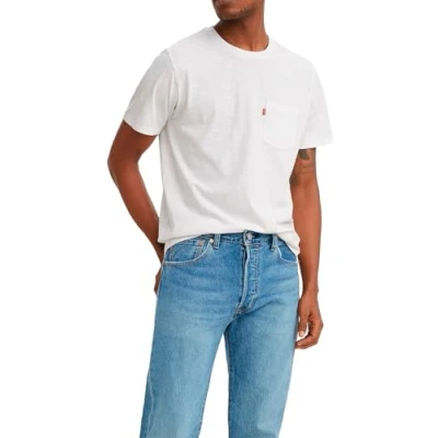 Image de Levi&#039;s T shirt classique à manches courtes pour homme, Blanc +, M