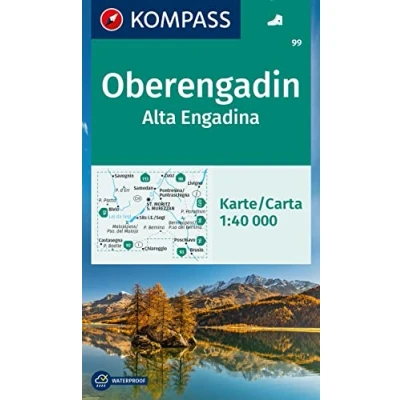 Afbeelding van KOMPASS Wanderkarte 99 Oberengadin / Alta Engadina 1:40.000
