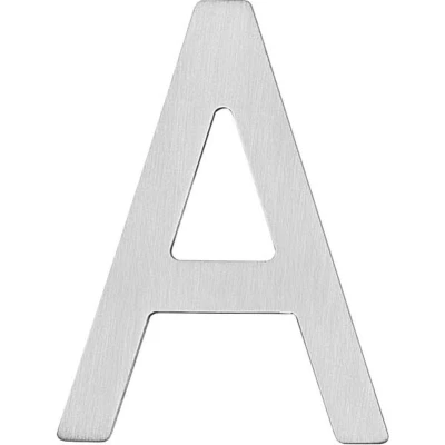 Afbeelding van Intersteel Huisletter A 100 mm rvs geborsteld