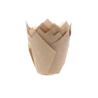 Afbeelding van Muffin Cups HoM Tulp Kraft 36st.