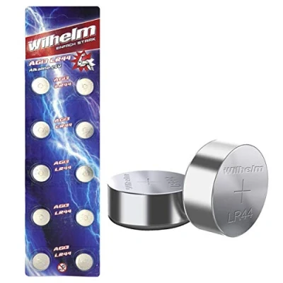 Afbeelding van Wilhelm AG13/147/LR44/SR44W/357/LR1154/V13GA alkalinebatterijen, 1,5 V, 10 stuks