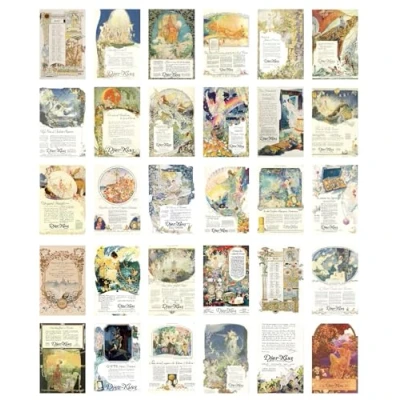 Afbeelding van TuYines Vintage ansichtkaartenset, motiverende briefkaarten, spreuken en citaten, retro ansichtkaarten met thema liefde, vriendschap, voor kinderen (stijl F)